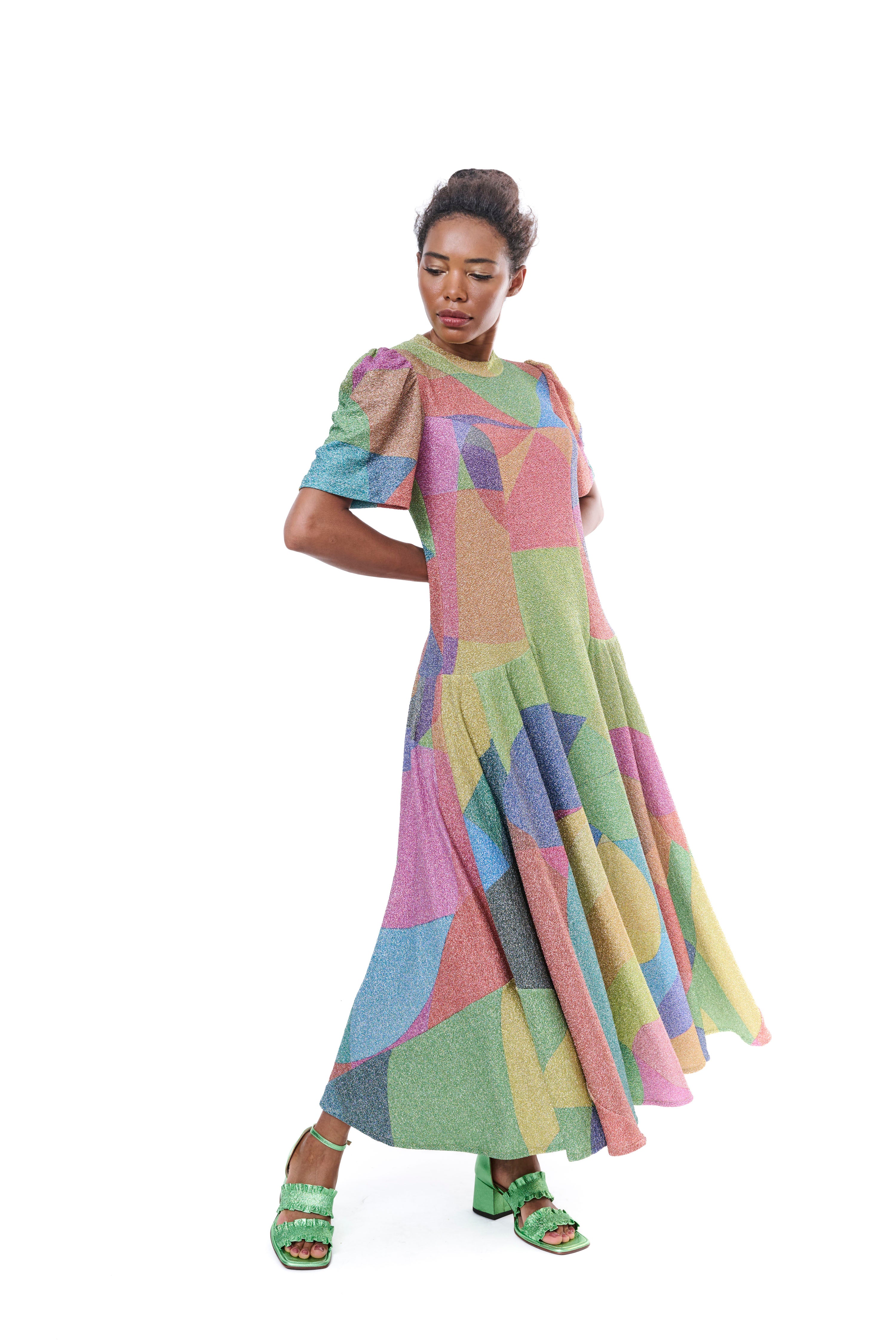 Dress Graphic Lurex Mutlicolor