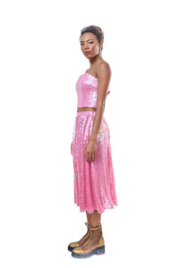 Skirt Sequins Pink