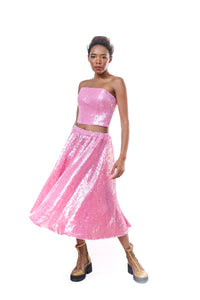 Skirt Sequins Pink