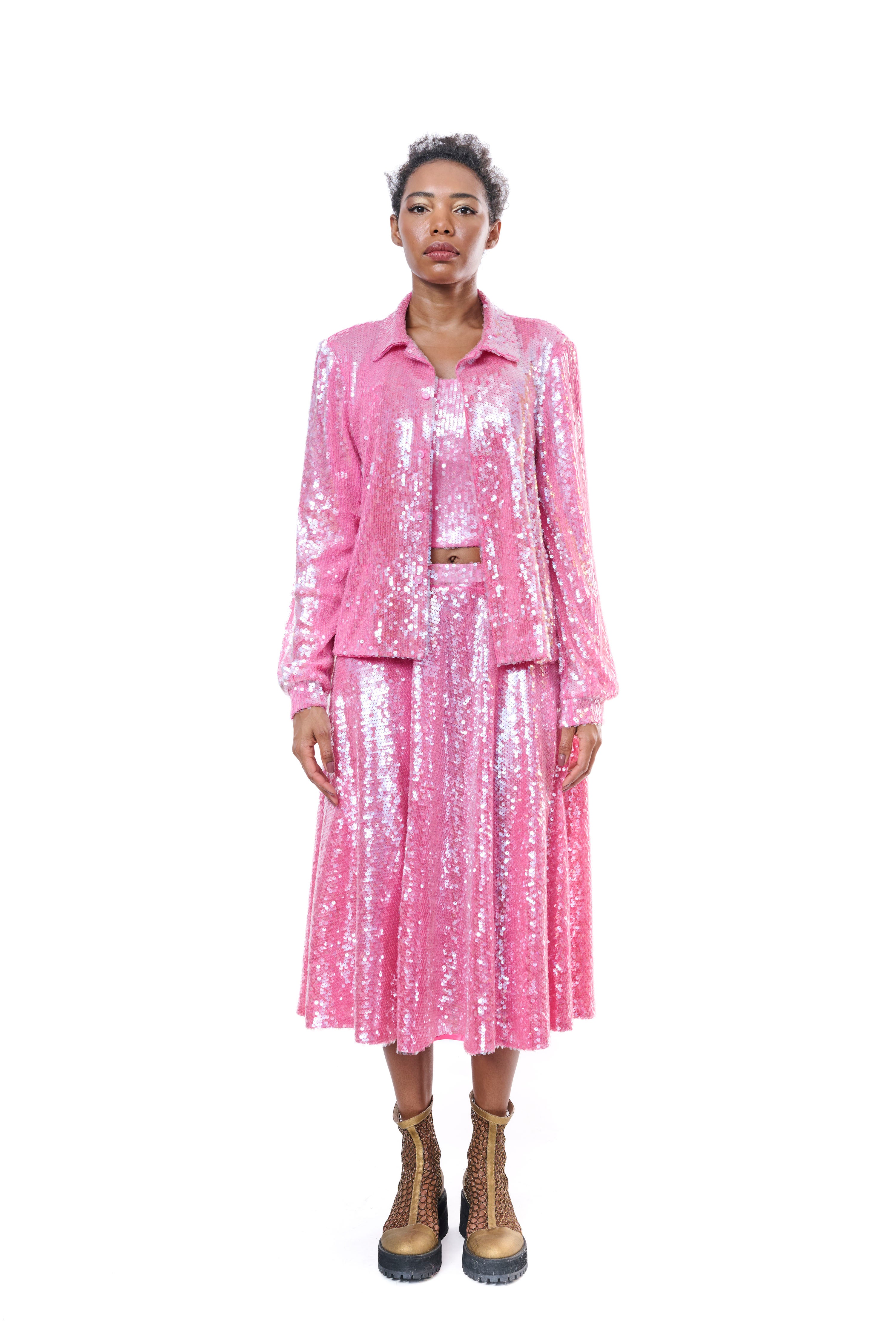 Blazer Sequins Pink