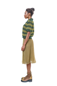 Handmade Pullover Green Gold