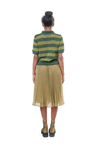 Handmade Pullover Green Gold