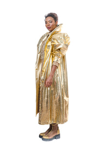 Coat Gold High Collar