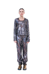 Pants Sequins Loose Fit