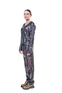 Pants Sequins Loose Fit