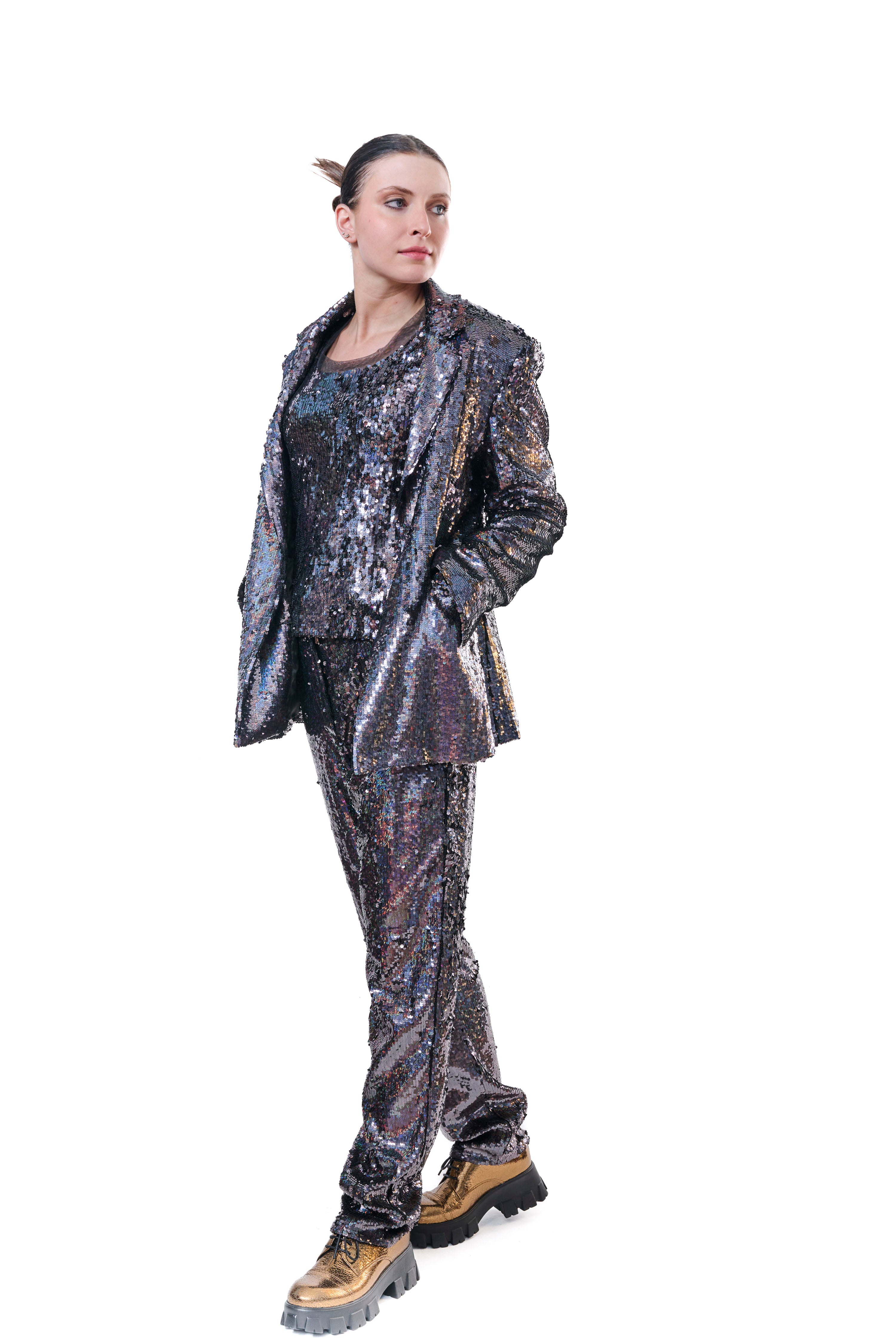 Blouse Sequins Loose Fit