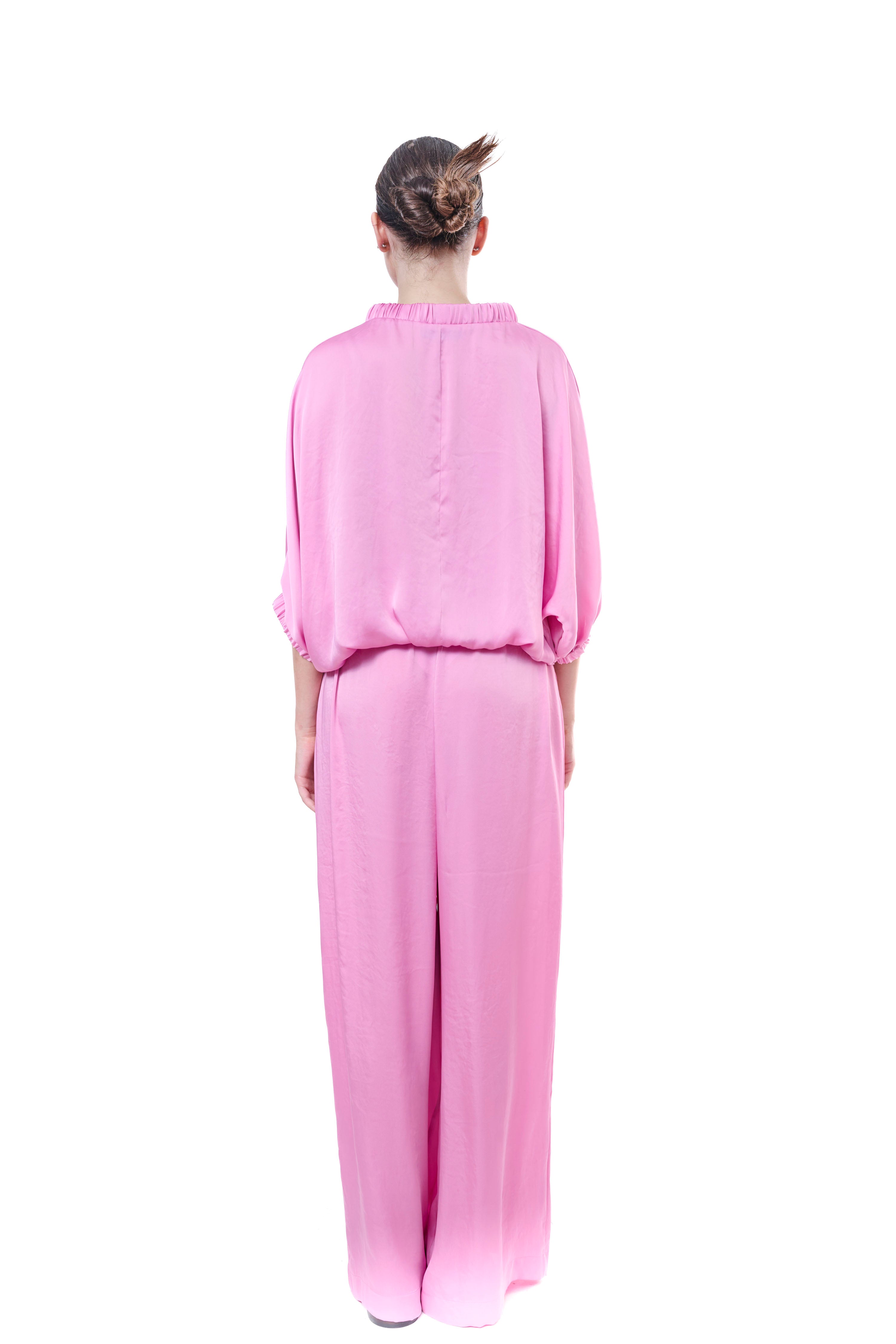 Top Pink Flowing Silk