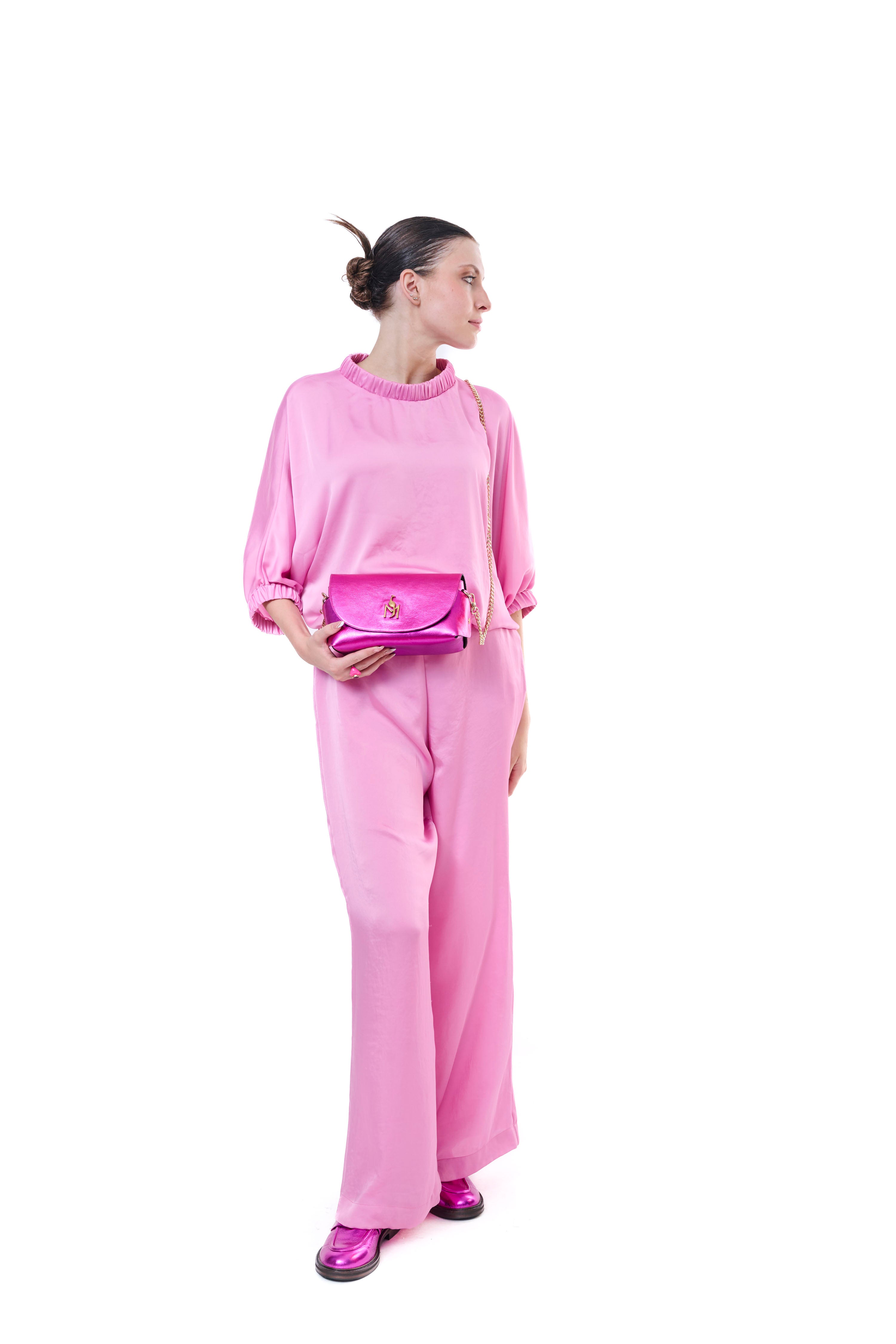 Top Pink Flowing Silk