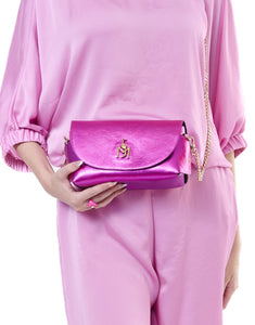 Handmade Bag Metallic Pink