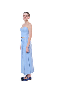 Top Bandeau Light Blue