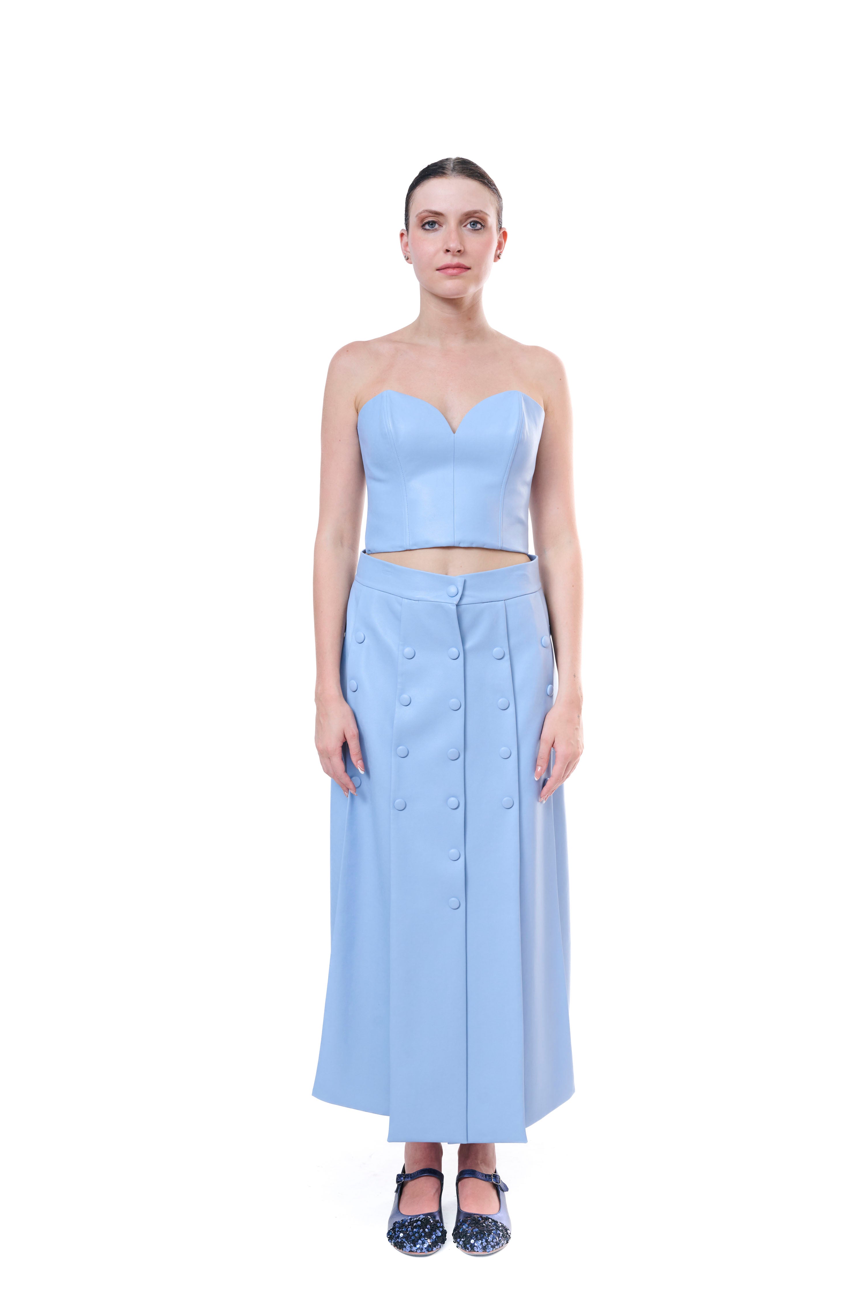 Top Bandeau Light Blue