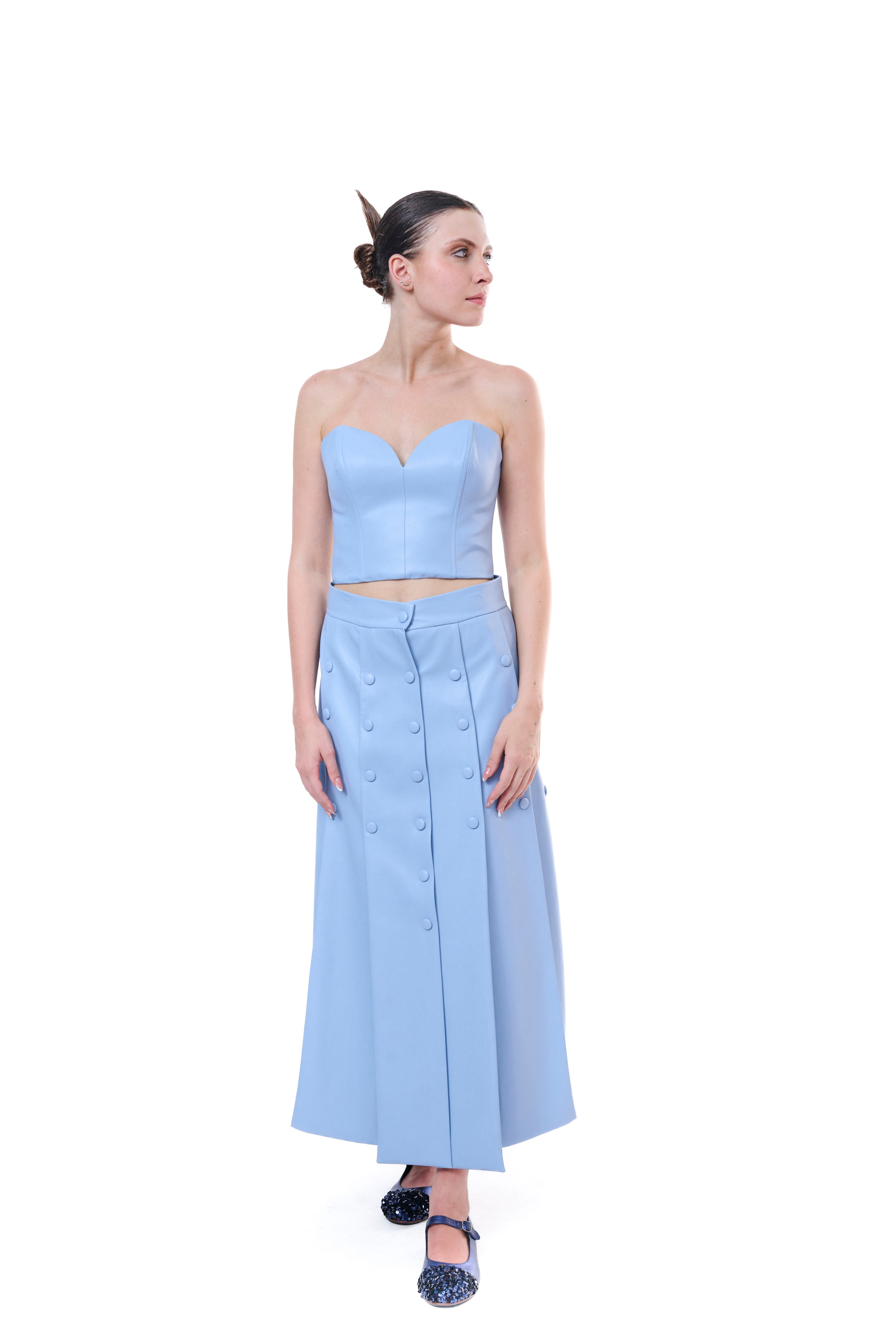 Top Bandeau Light Blue