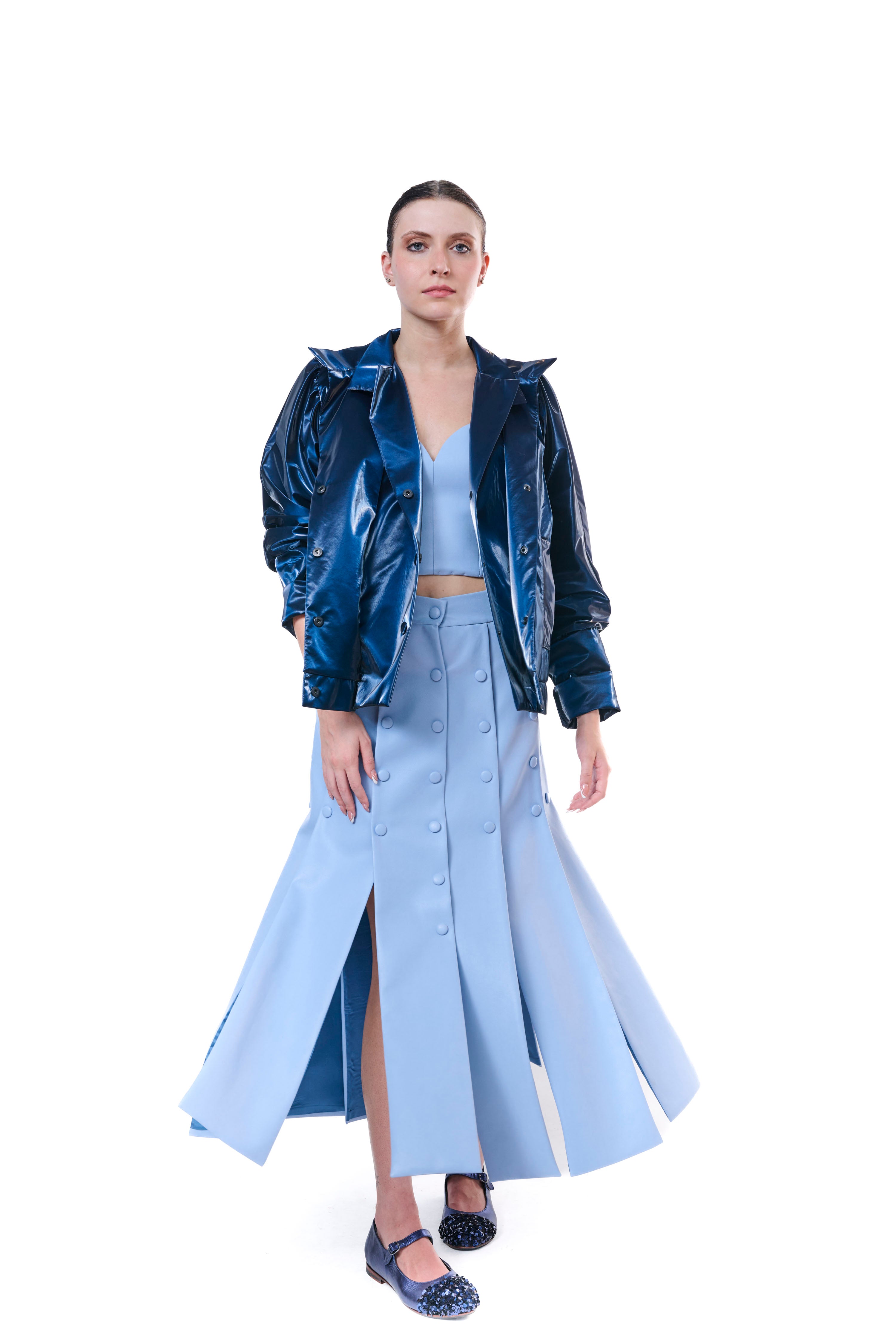 Skirt Buttons Light Blue