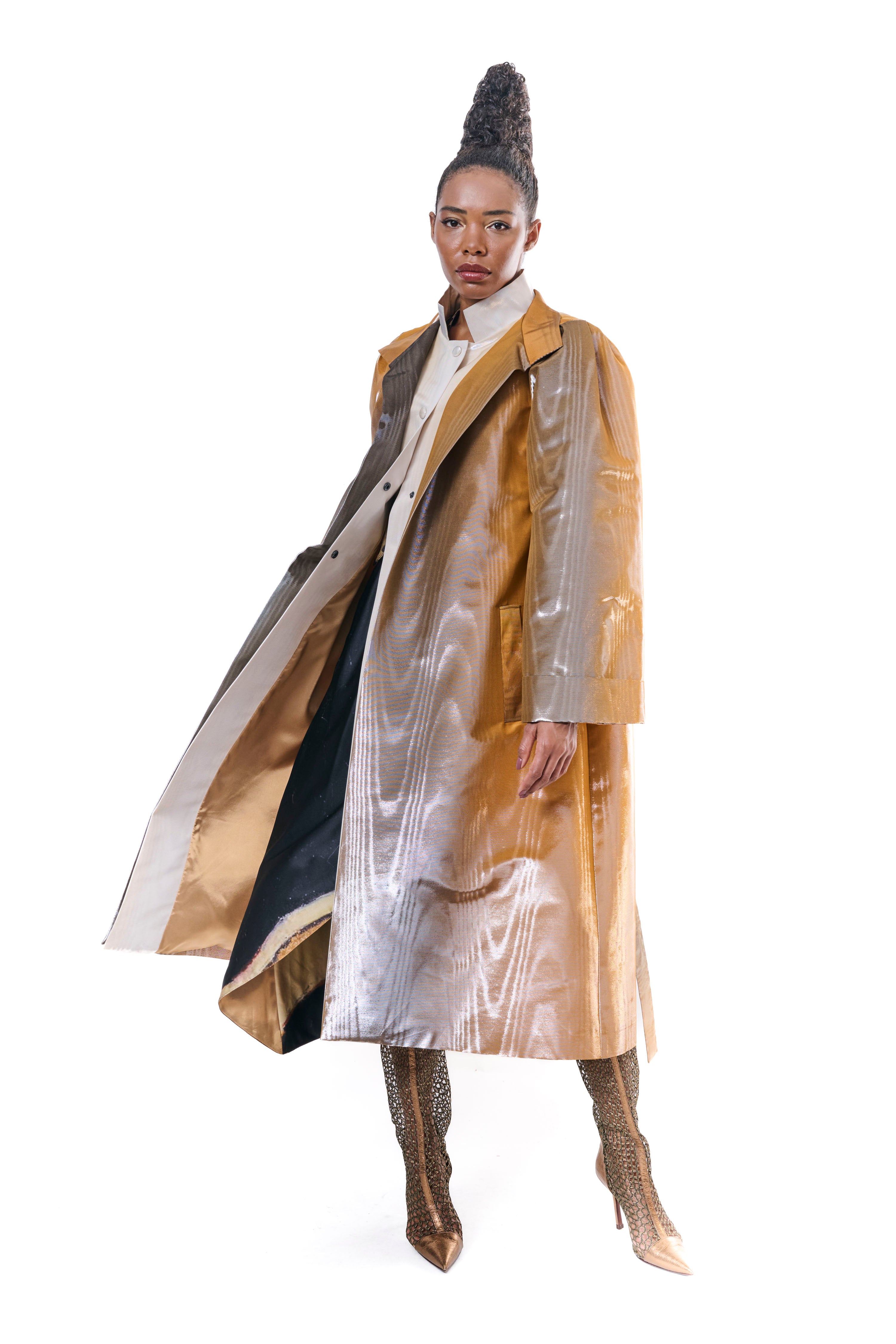Coat Trench Multicolored