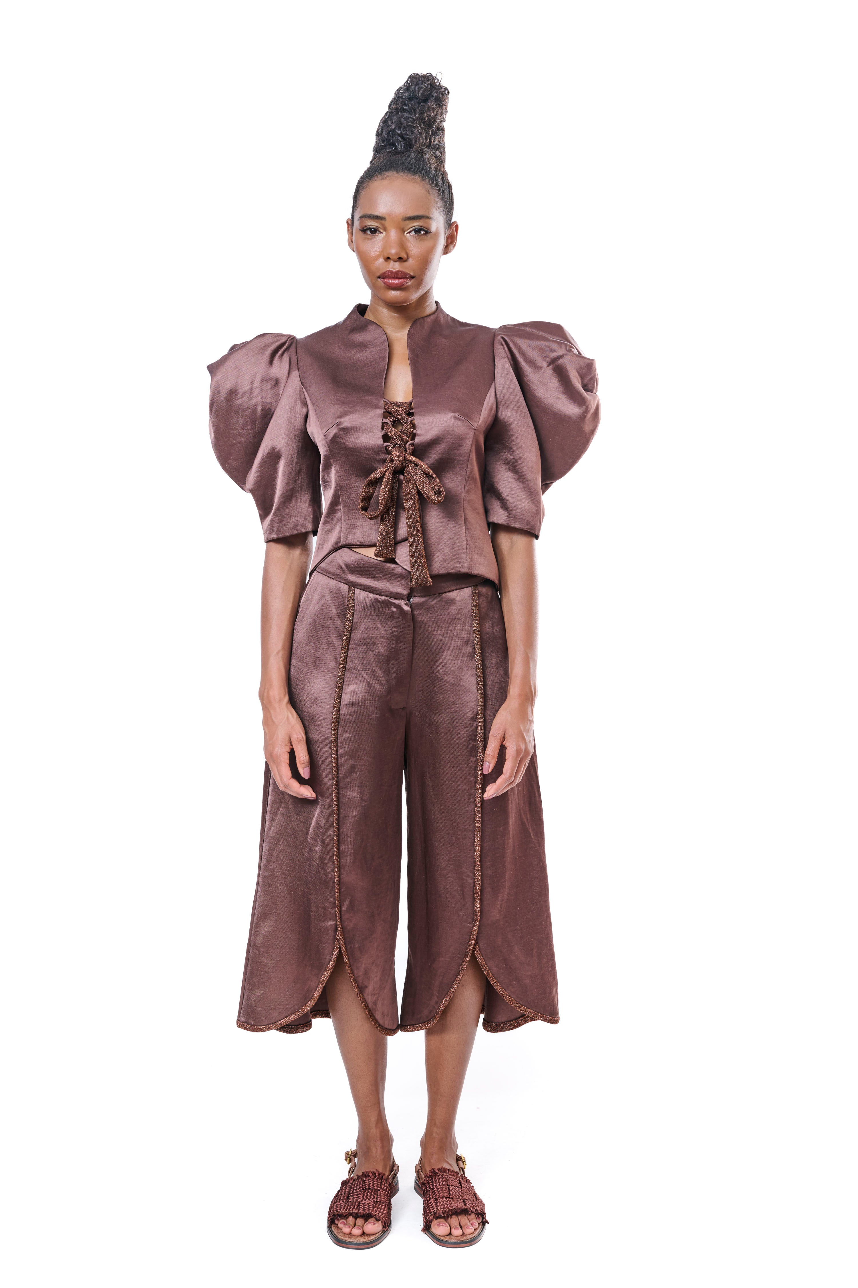 Blouse Bronze Pure Silk