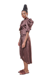 Blouse Bronze Pure Silk