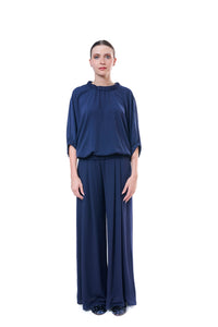 Pants Midnight Blue Flowing Silk