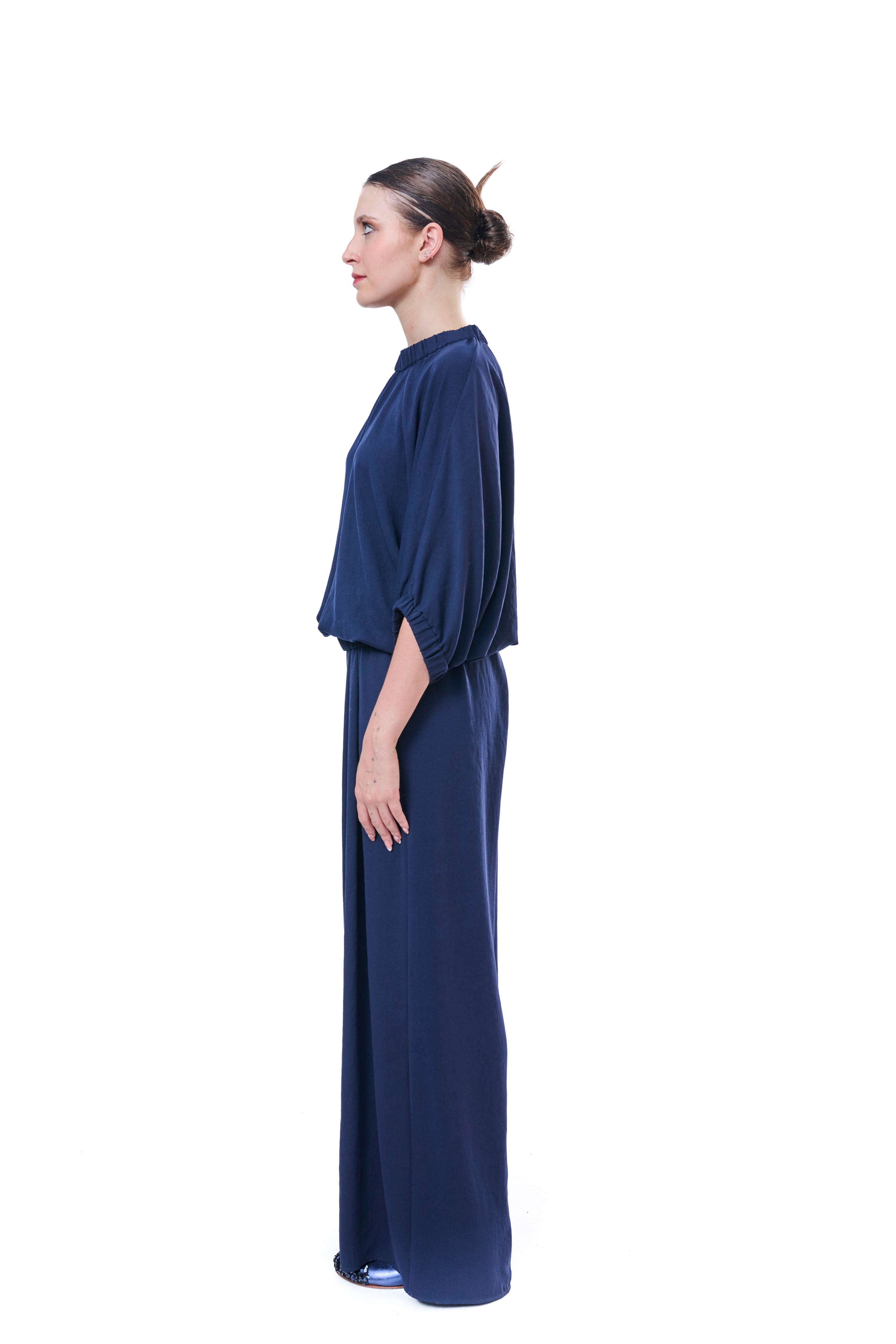 Pants Midnight Blue Flowing Silk