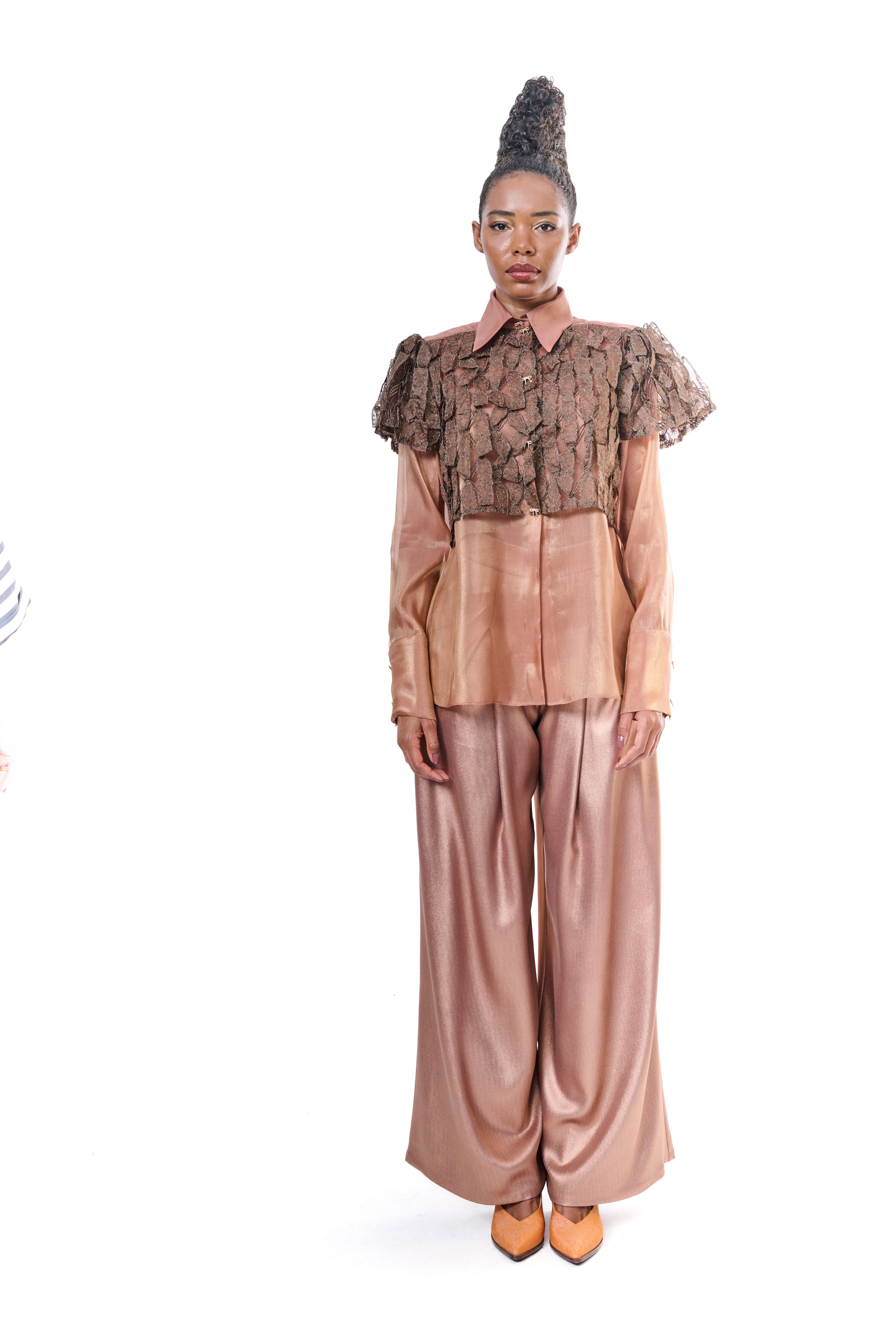 Pants Bronze Wide Leg