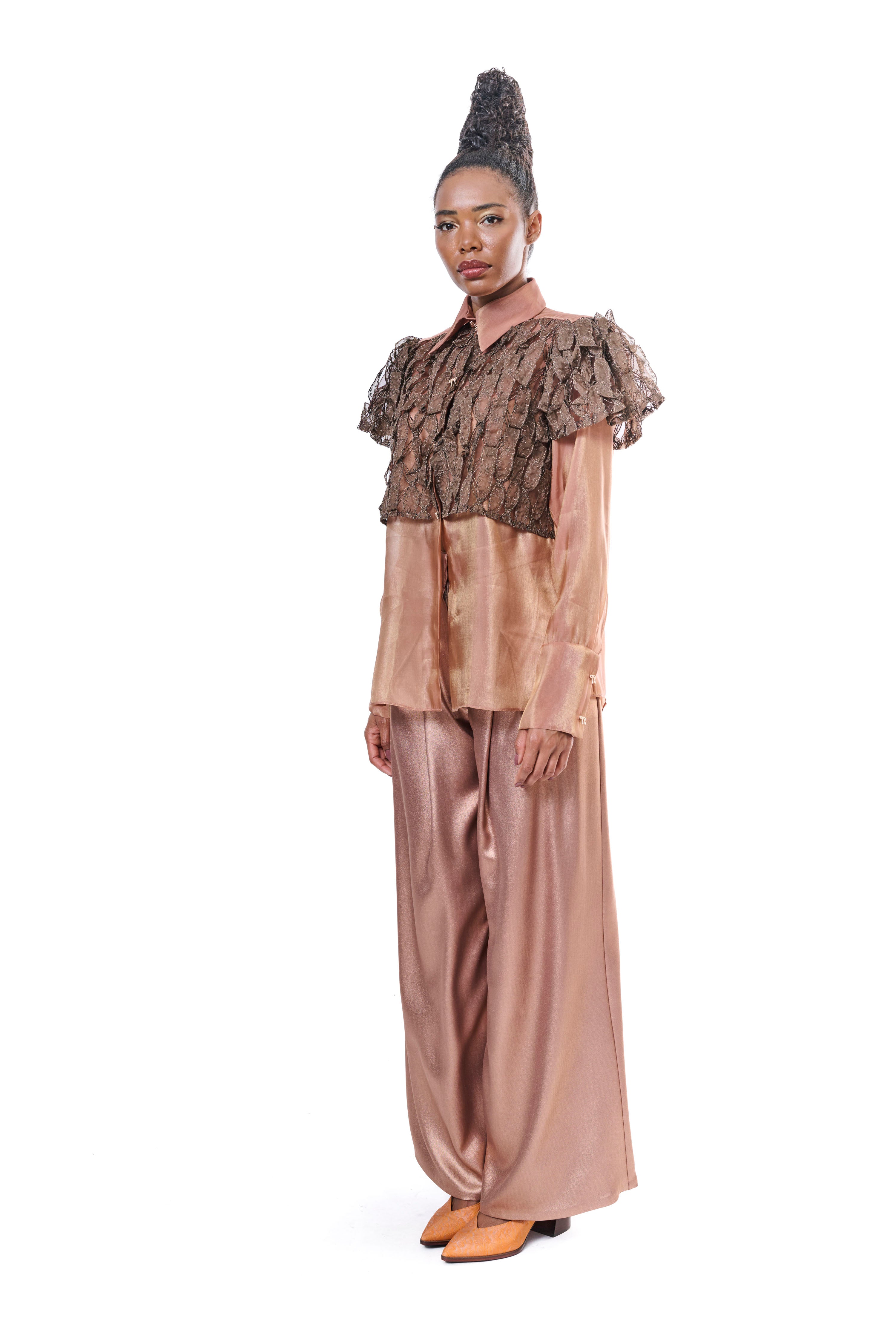 Pants Bronze Wide Leg