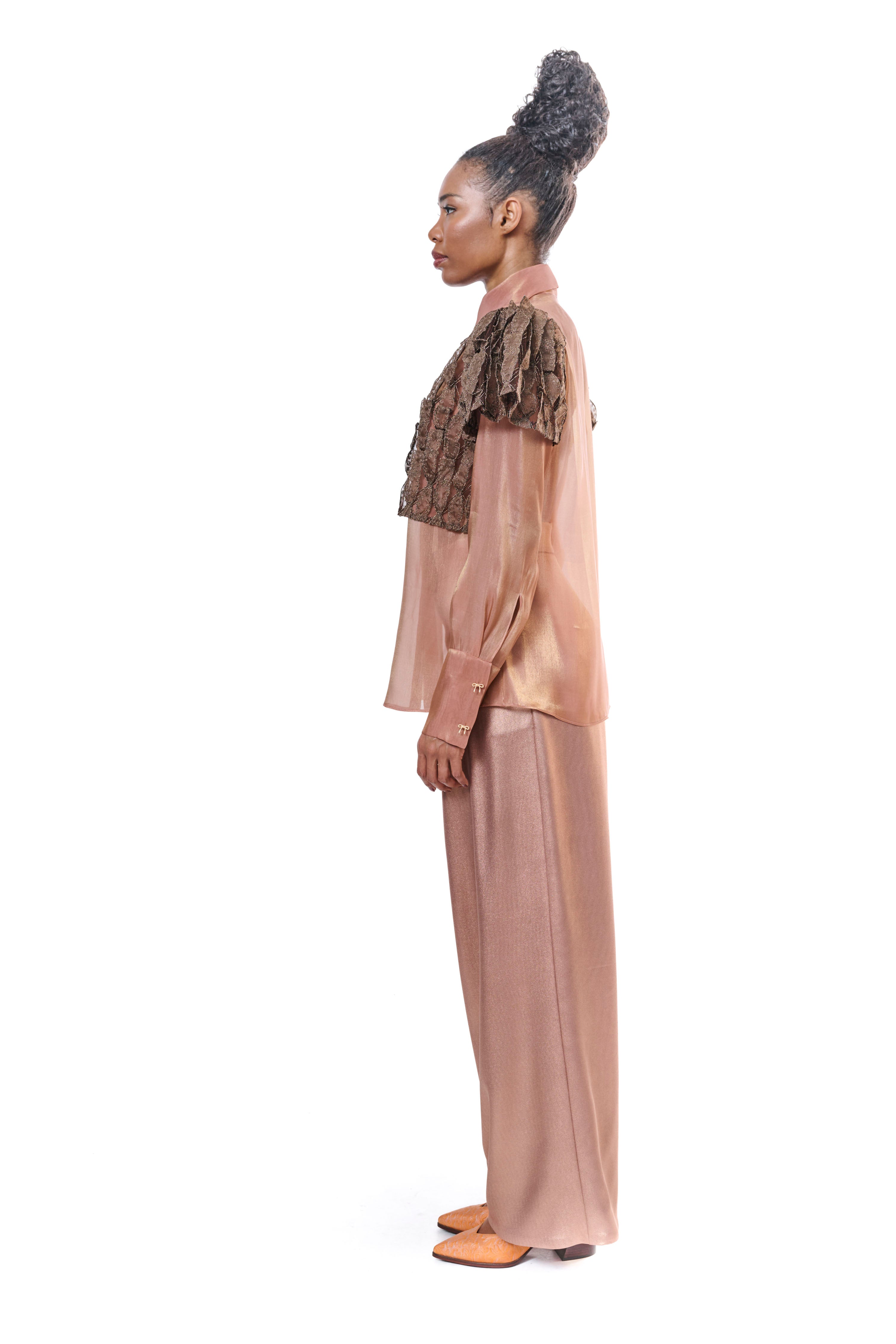 Pants Bronze Wide Leg