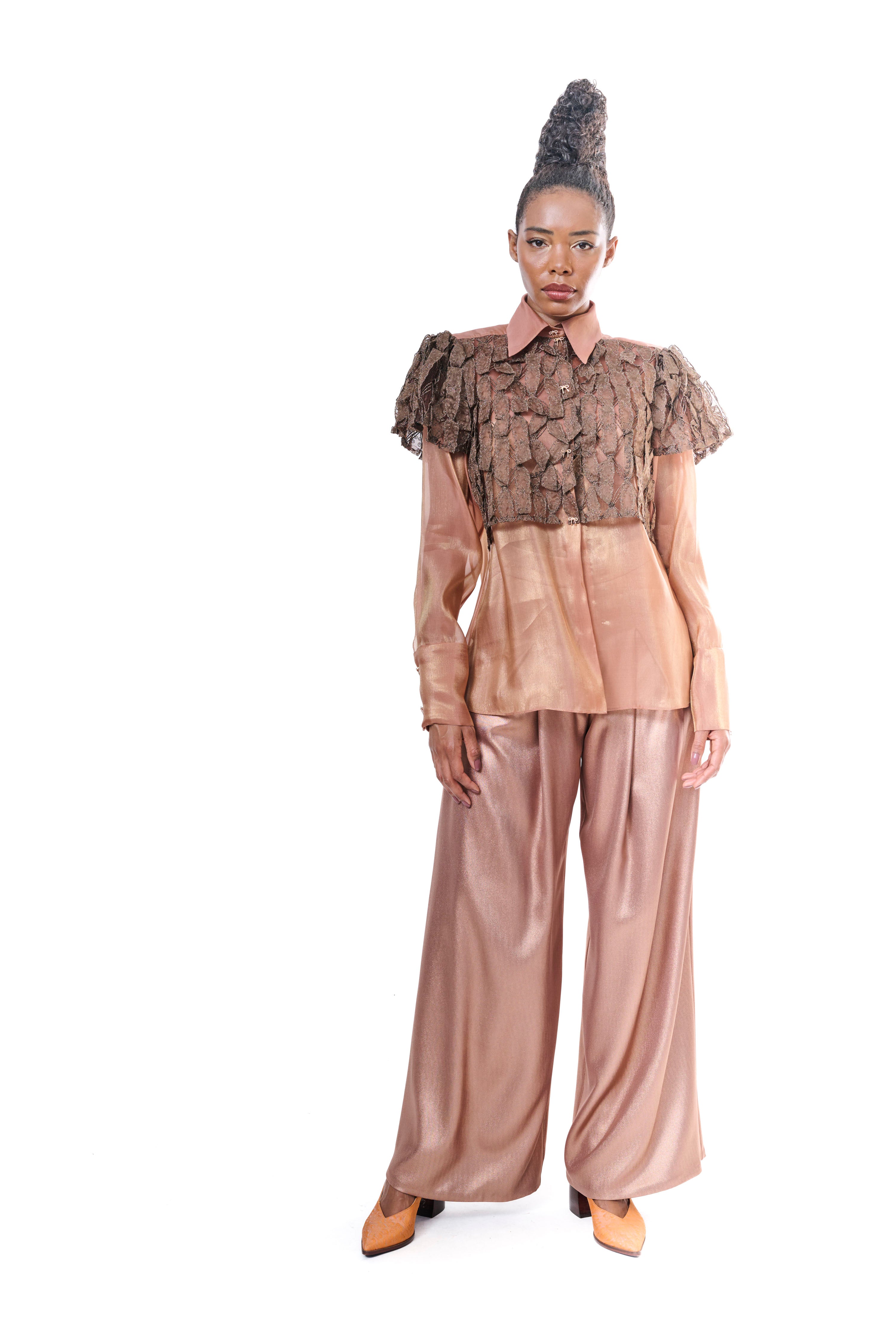 Pants Bronze Wide Leg