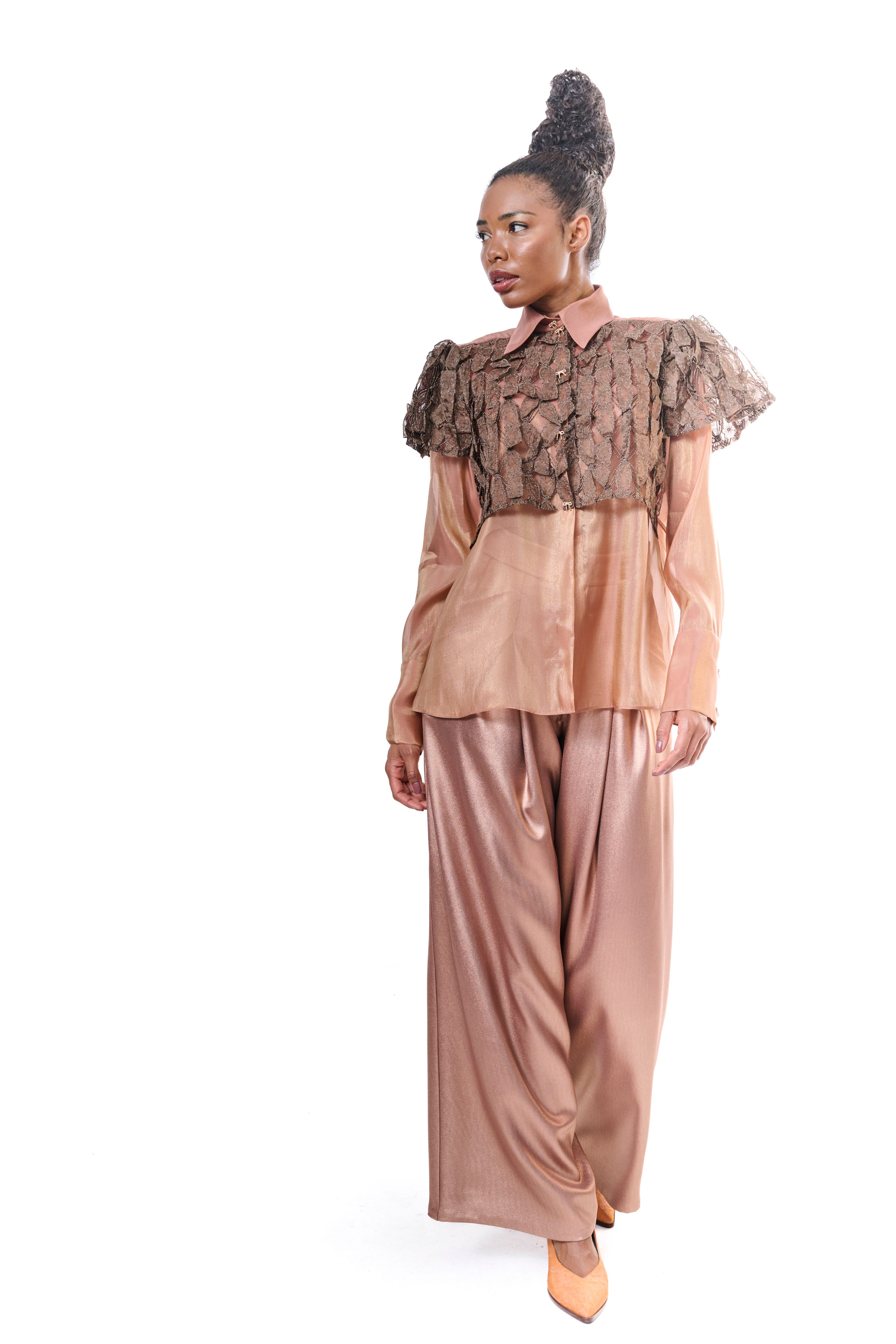 Pants Bronze Wide Leg