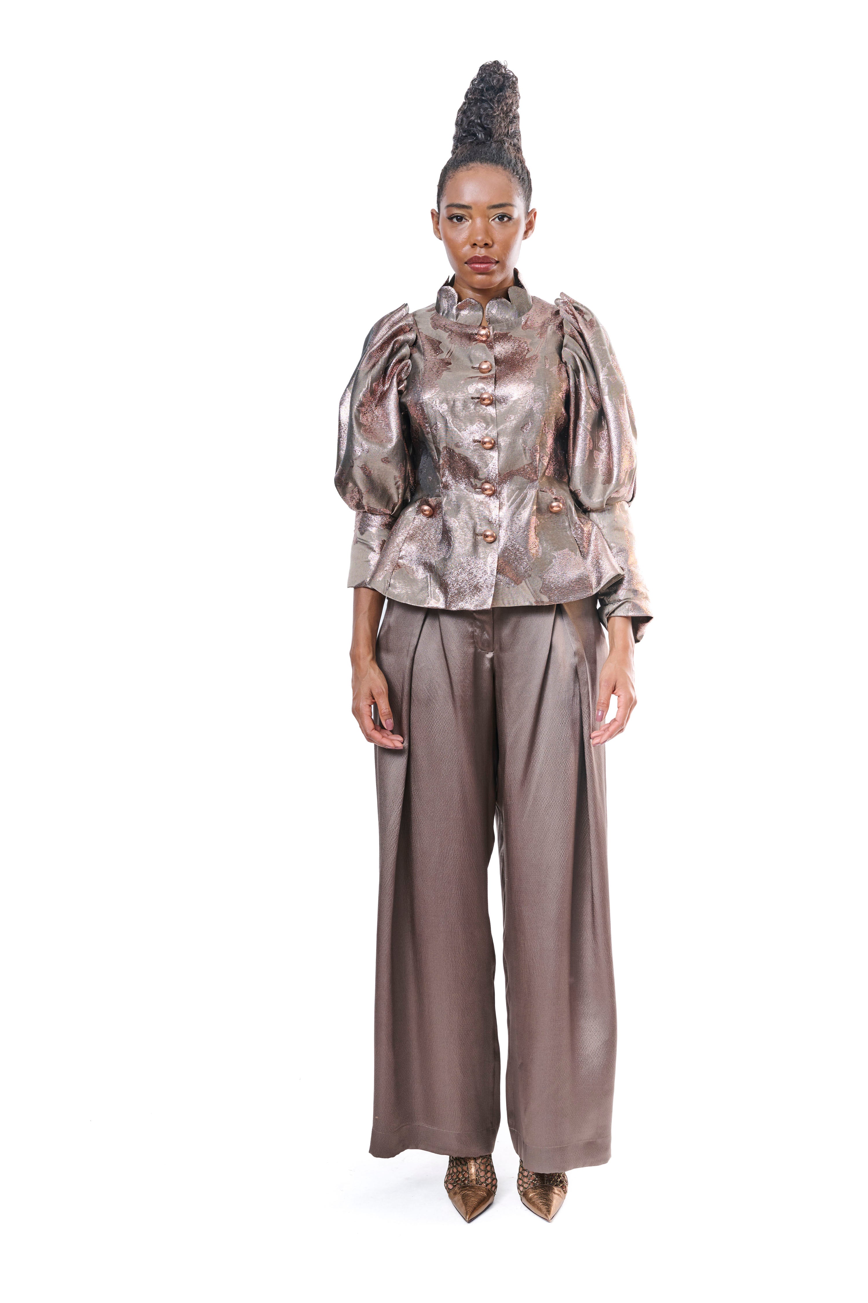 Wide Leg Pants Bronze