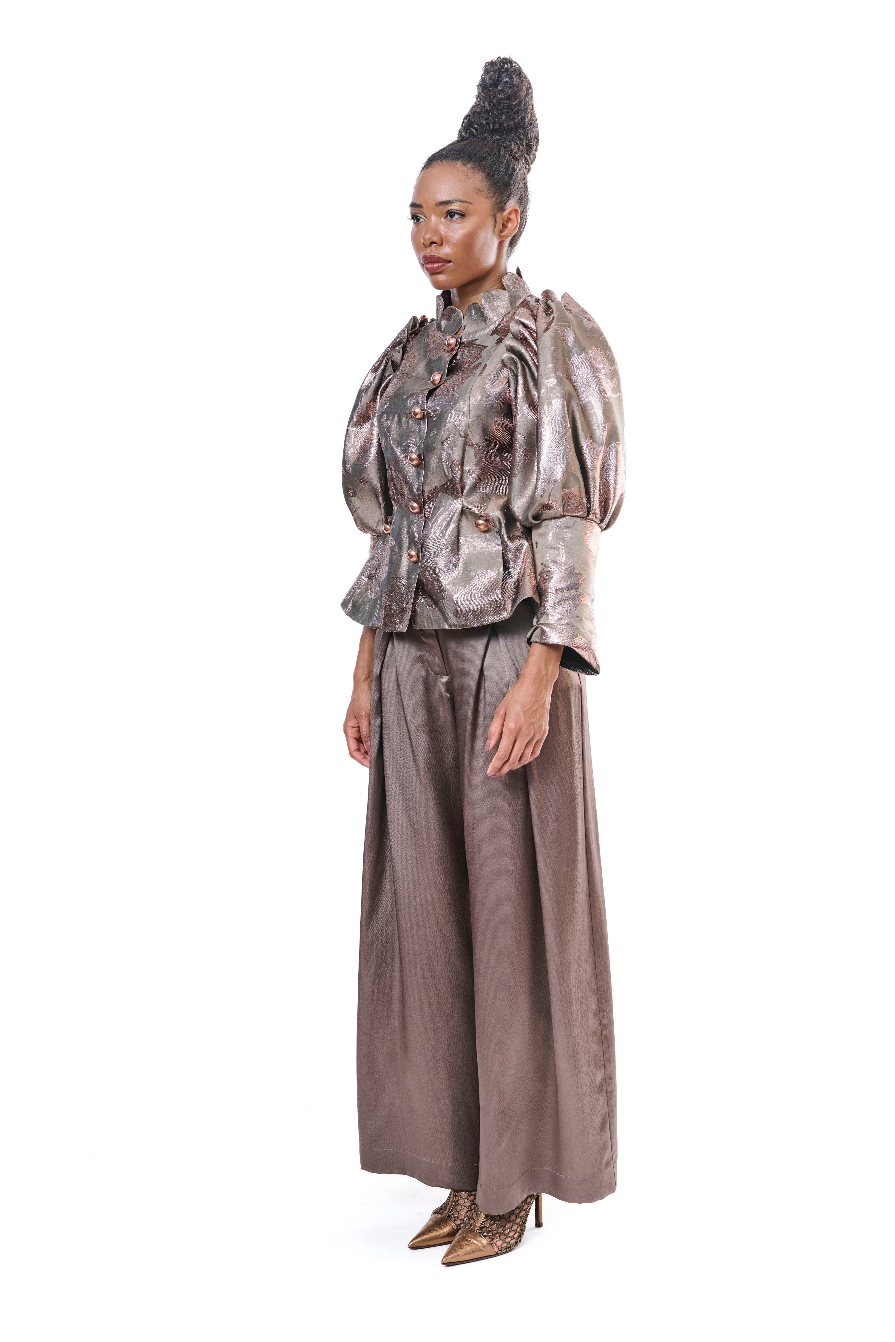 Wide Leg Pants Bronze