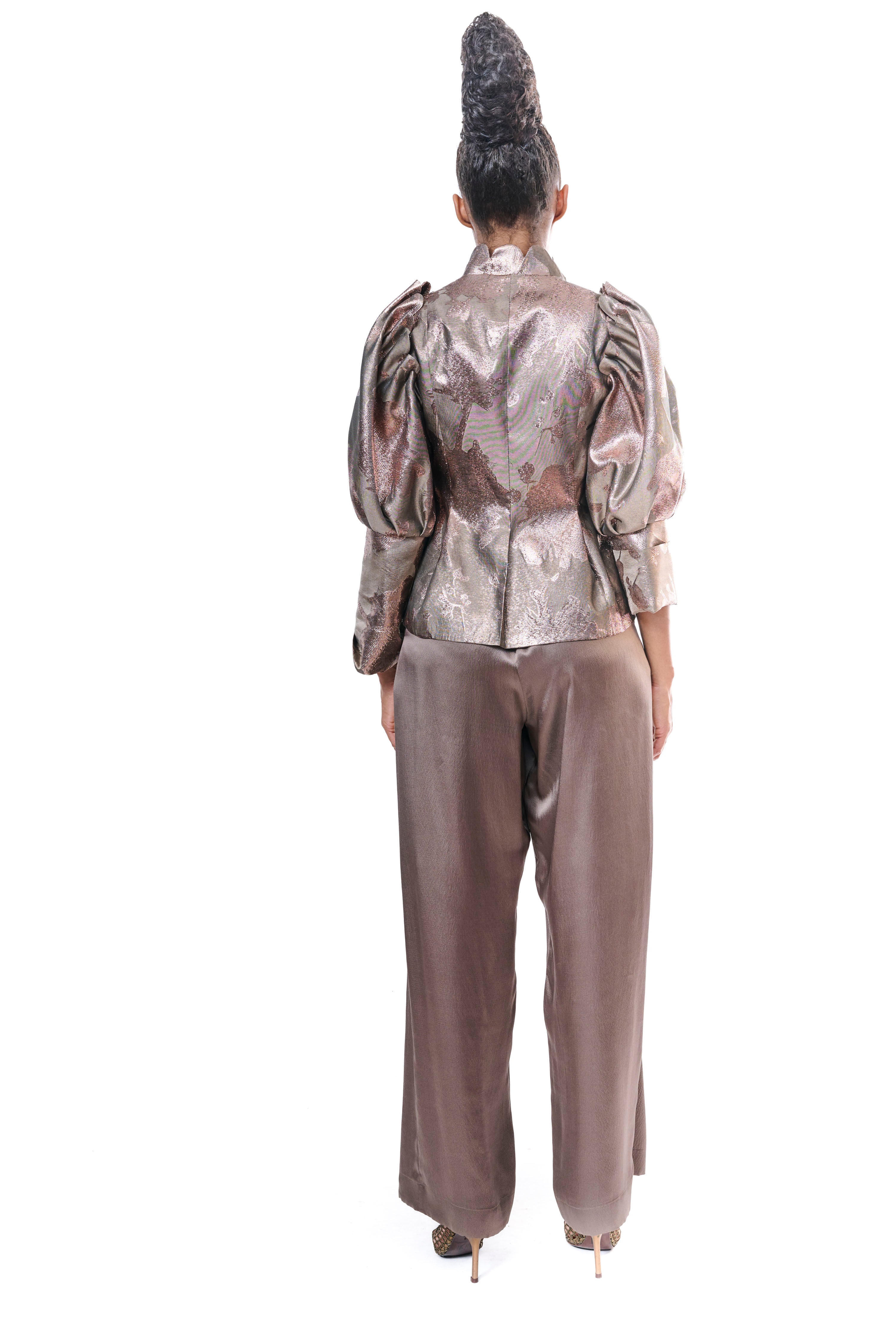 Wide Leg Pants Bronze