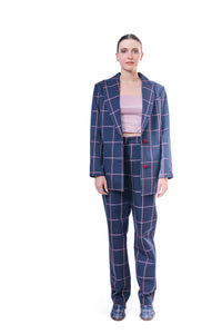 Suit Check Blue