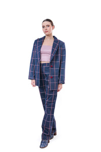 Suit Check Blue
