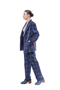 Suit Check Blue
