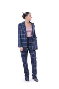 Suit Check Blue