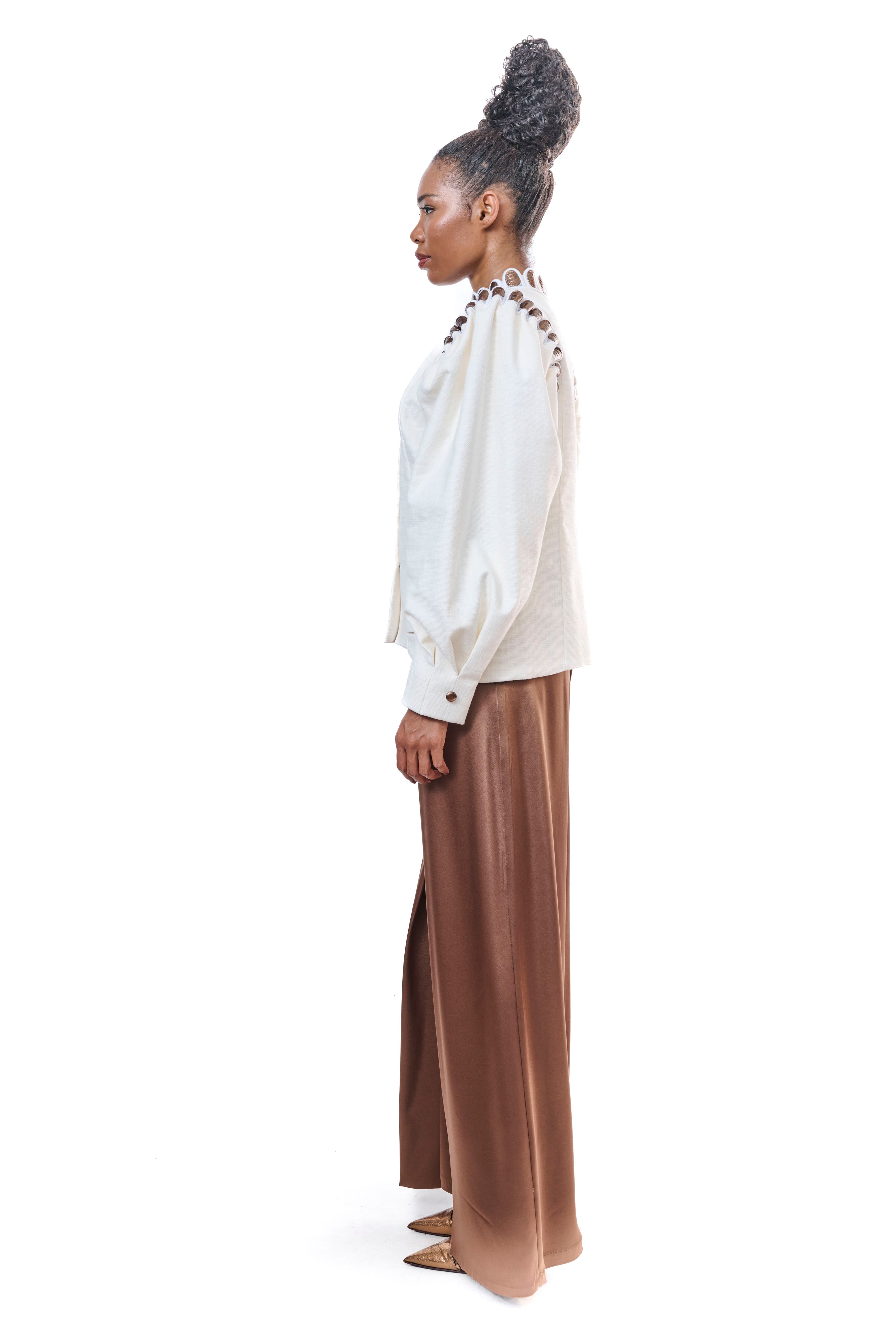 Jacket White Buttons