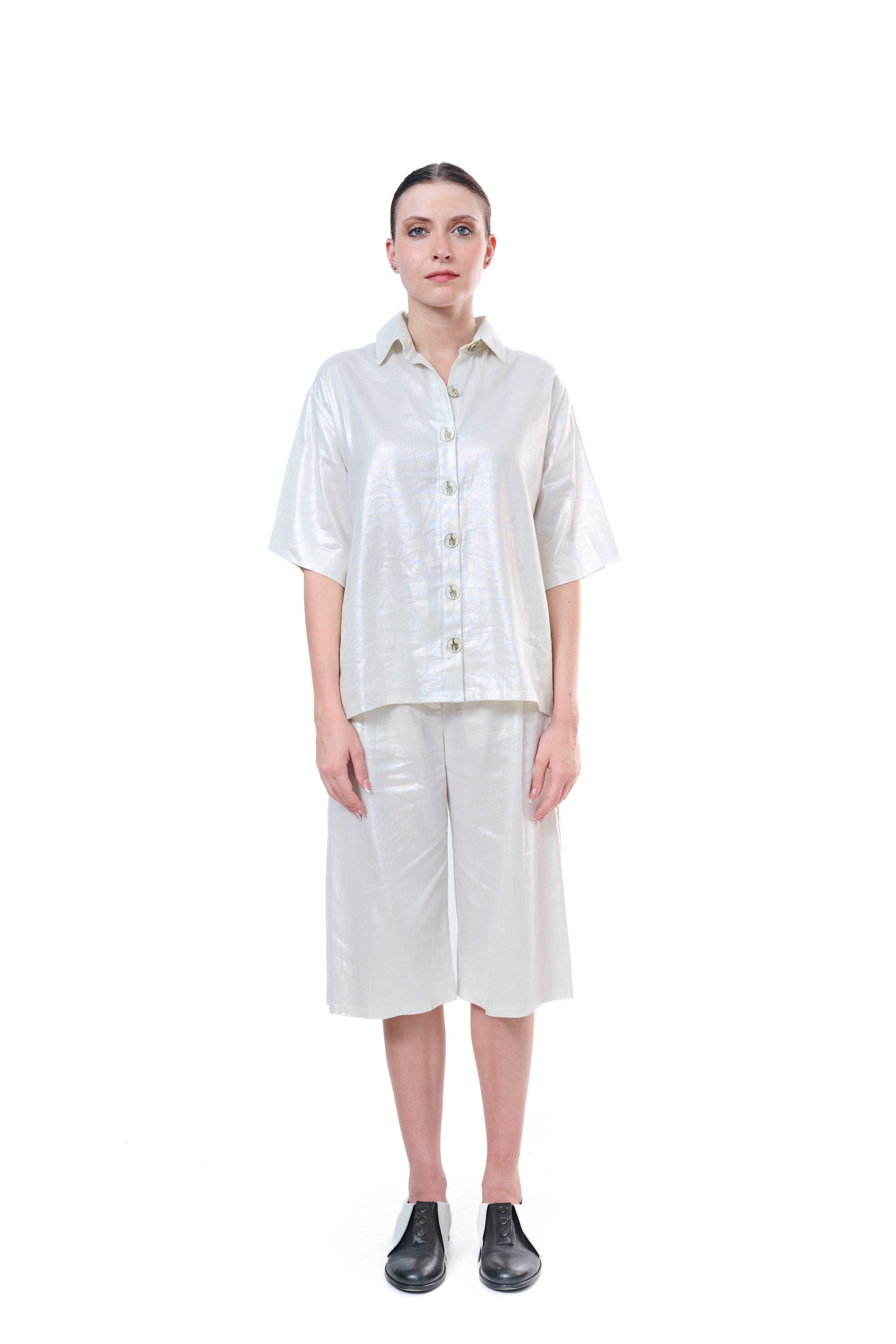 Blouse Silver Buttons