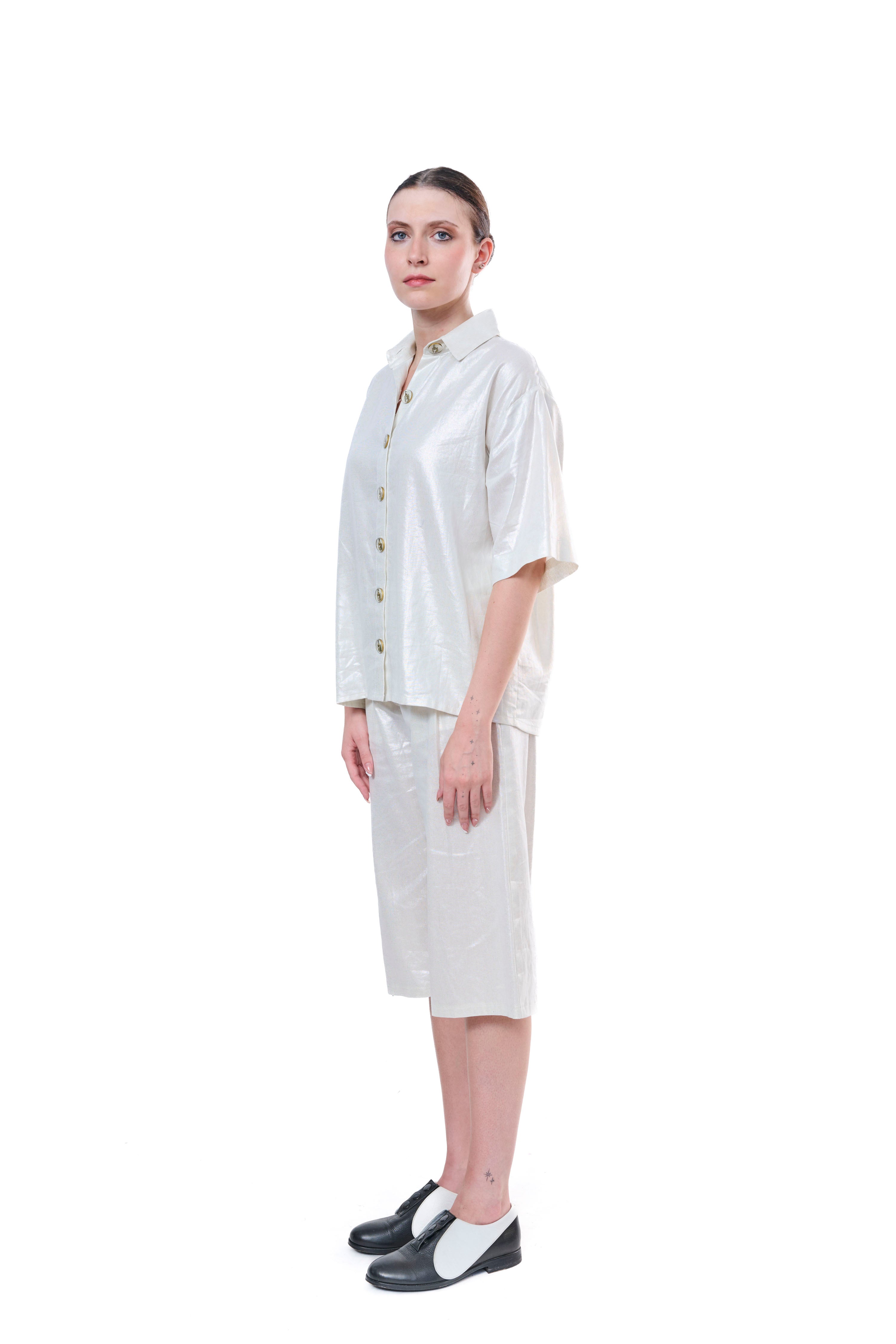 Blouse Silver Buttons