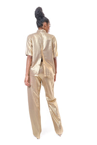 Blouse Gold Buttons