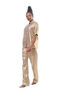 Blouse Gold Buttons