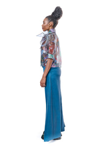 Pants Petrol Flowing Silk
