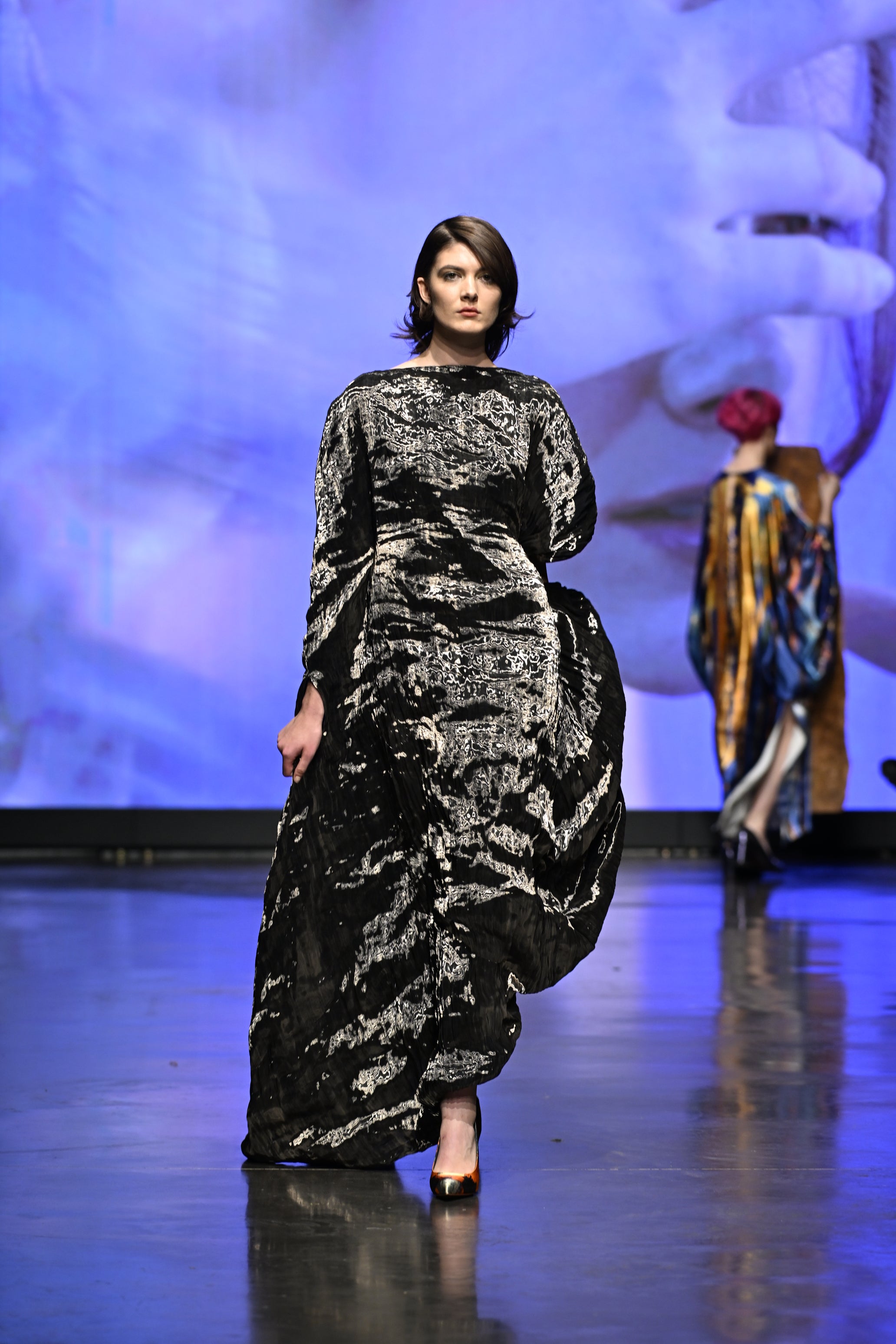 Dress Silk Black Runway Paris