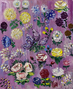 Print  Tatia Giorgadze Purple Garden of Georgia 