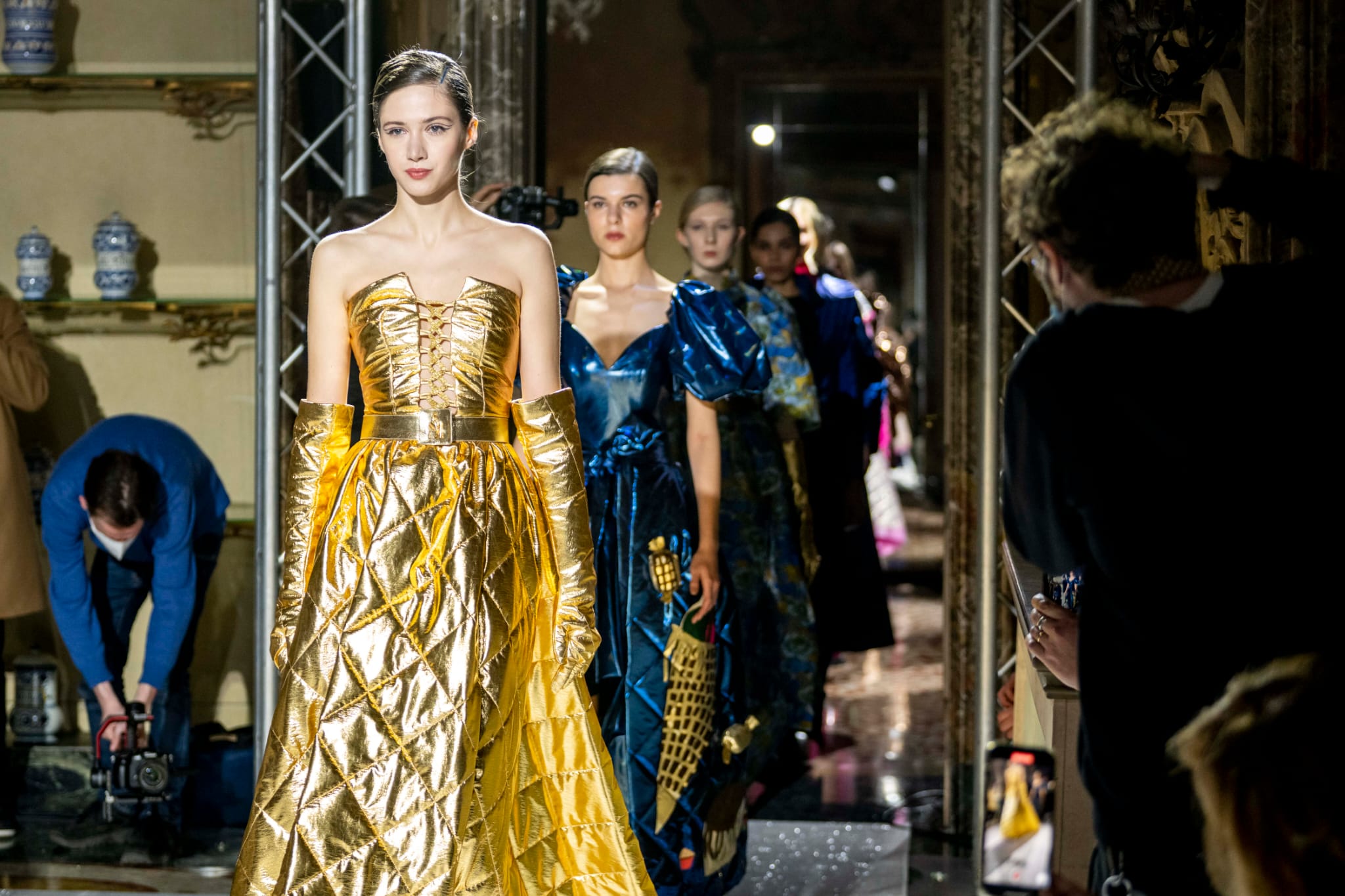Dress Gold Runway