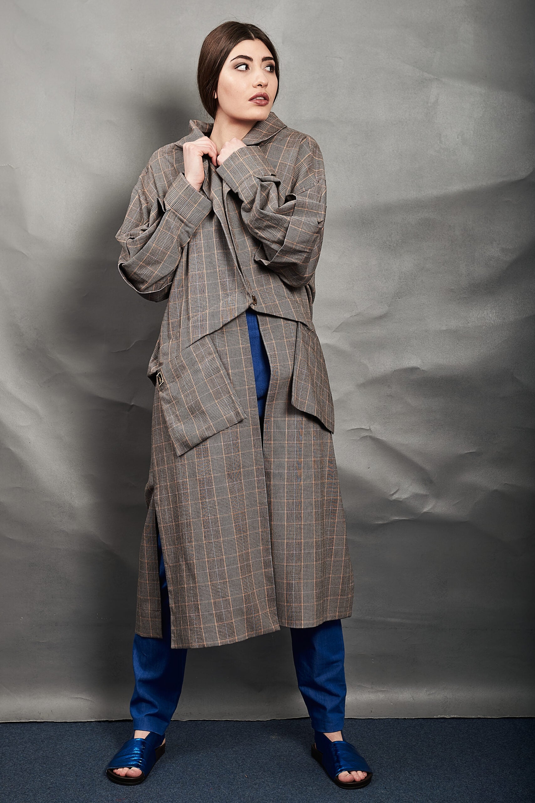 Karierter Sommermantel "Züri"