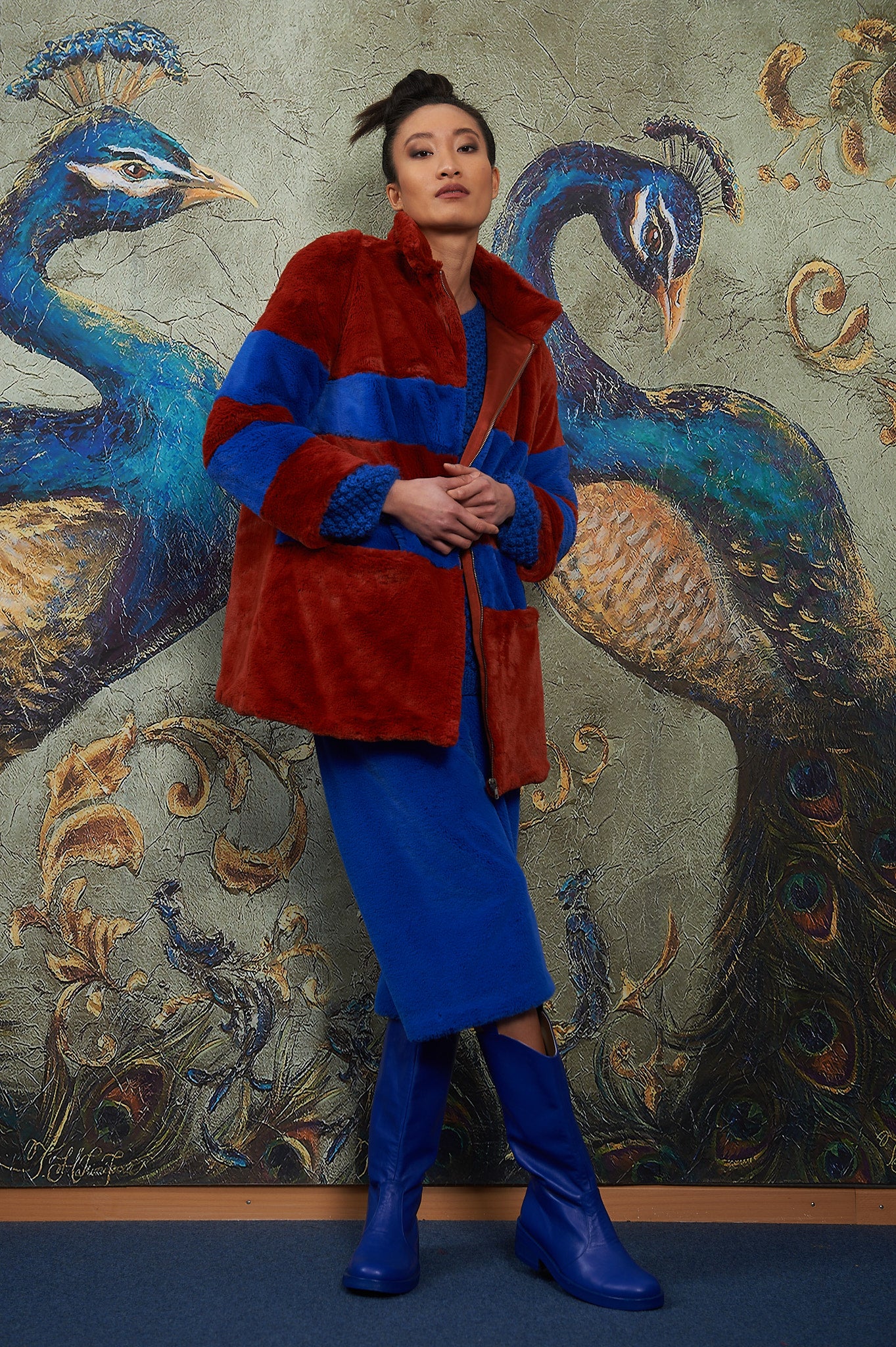 Jacke aus Kunstpelz Einzelstück