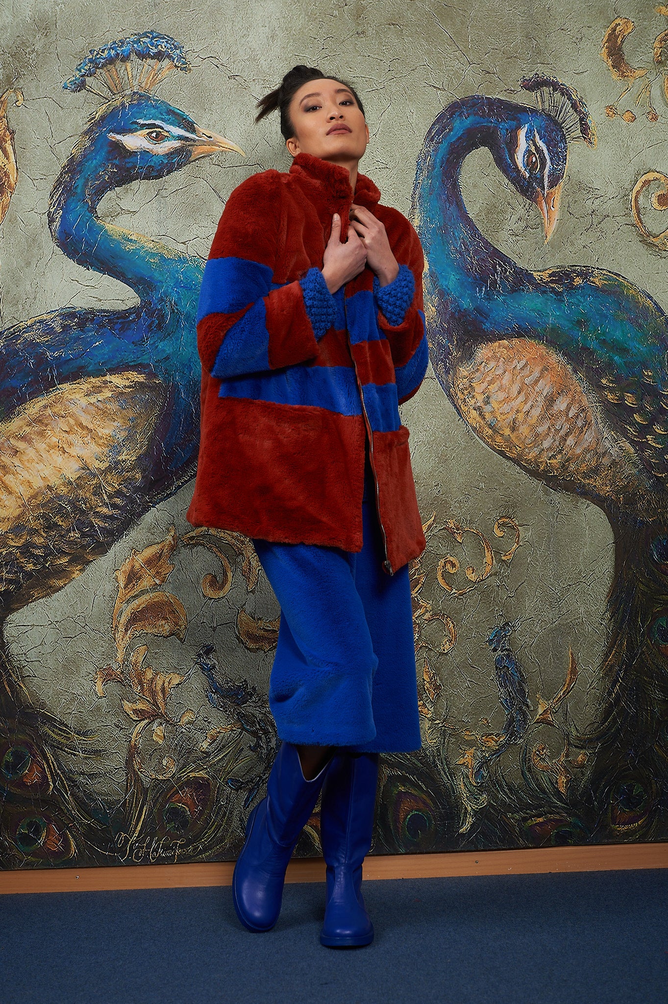 Jacke aus Kunstpelz Einzelstück