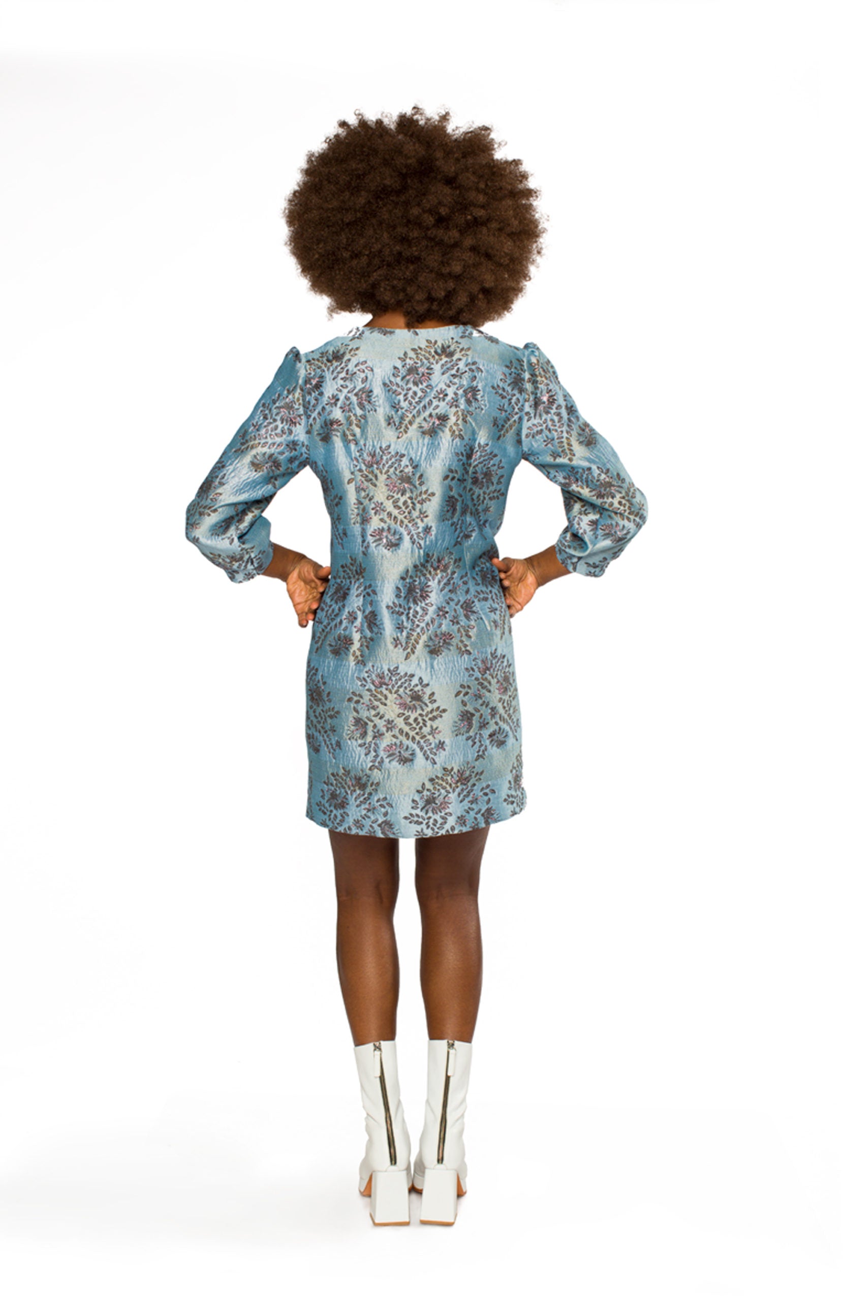 Dress Flowers Light Blue