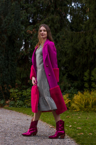 Coat Pink Fake Fur