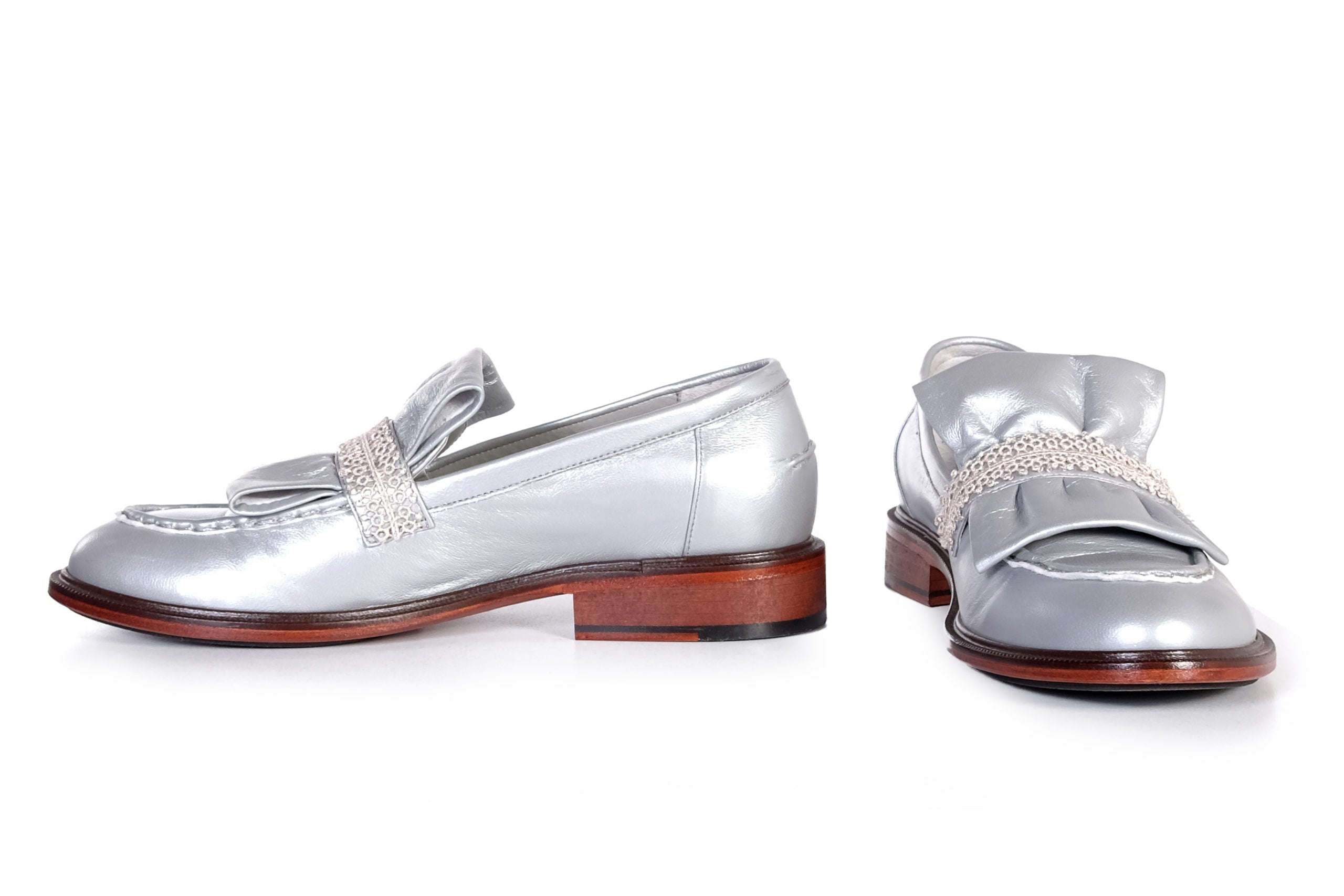 Handmade Loafer Silver