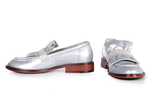 Loafer handmade silber